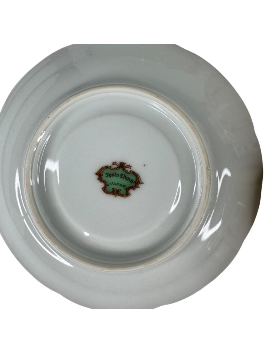 Japanese Jyoto China Floral Tea Cup & Saucer Set Porcelain 4-Piece Pastel Vtg - Picture 4 of 16